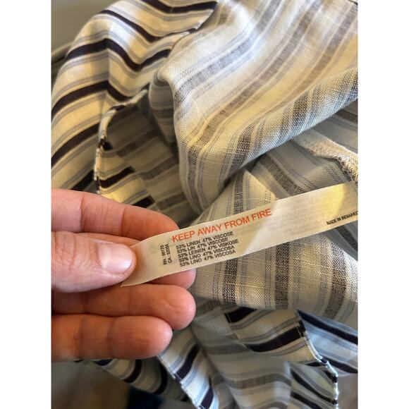 Anthropologie Striped Linen Dress - Picture 4 of 6